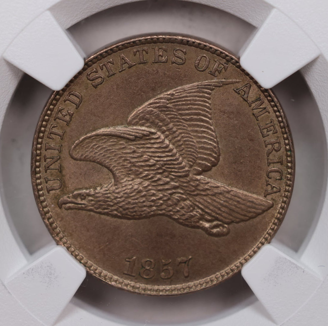 1857 Flying Eagle Small Cent, NGC MS-65, Uncirculated Coin, Store #CT1672.