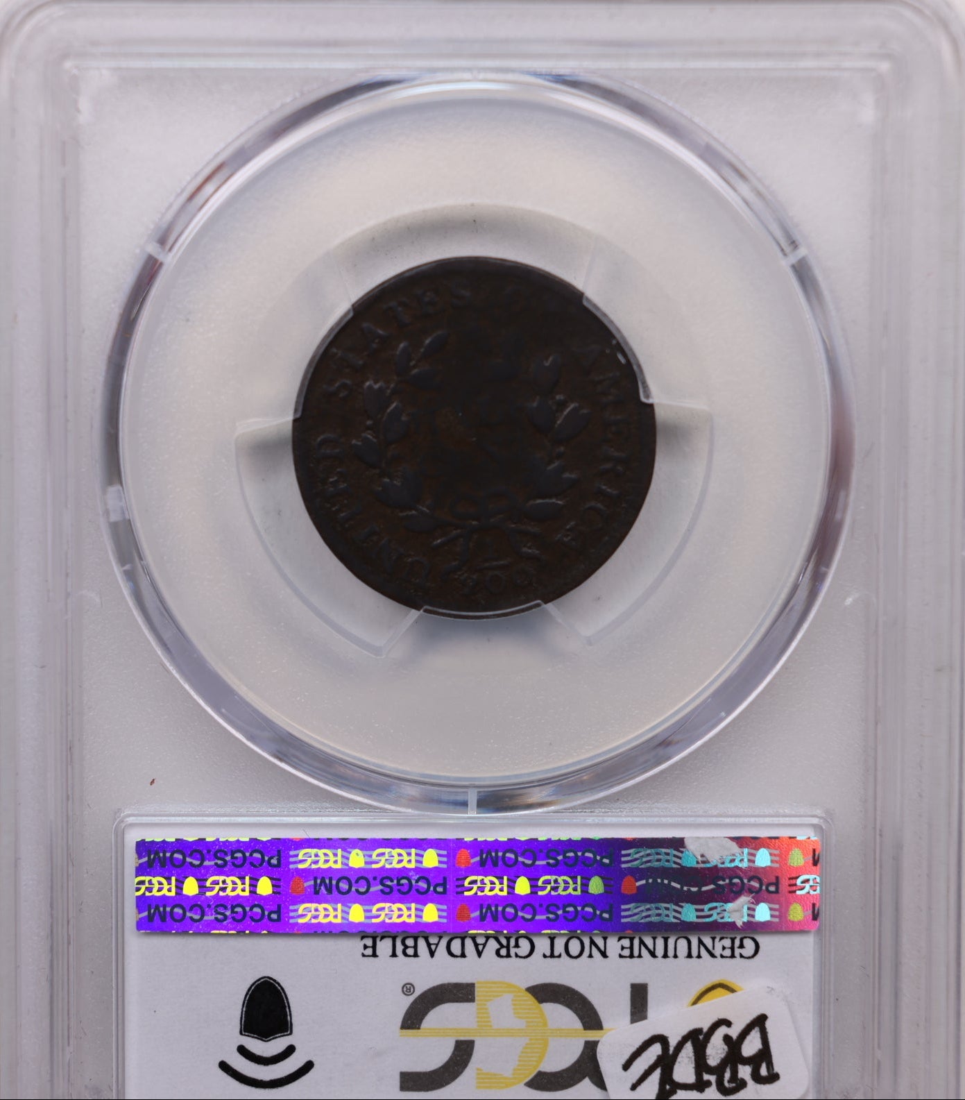 1802/0 Half Cent, C-2, Reverse of 1802, PCGS VG Details, Store #HT0035.