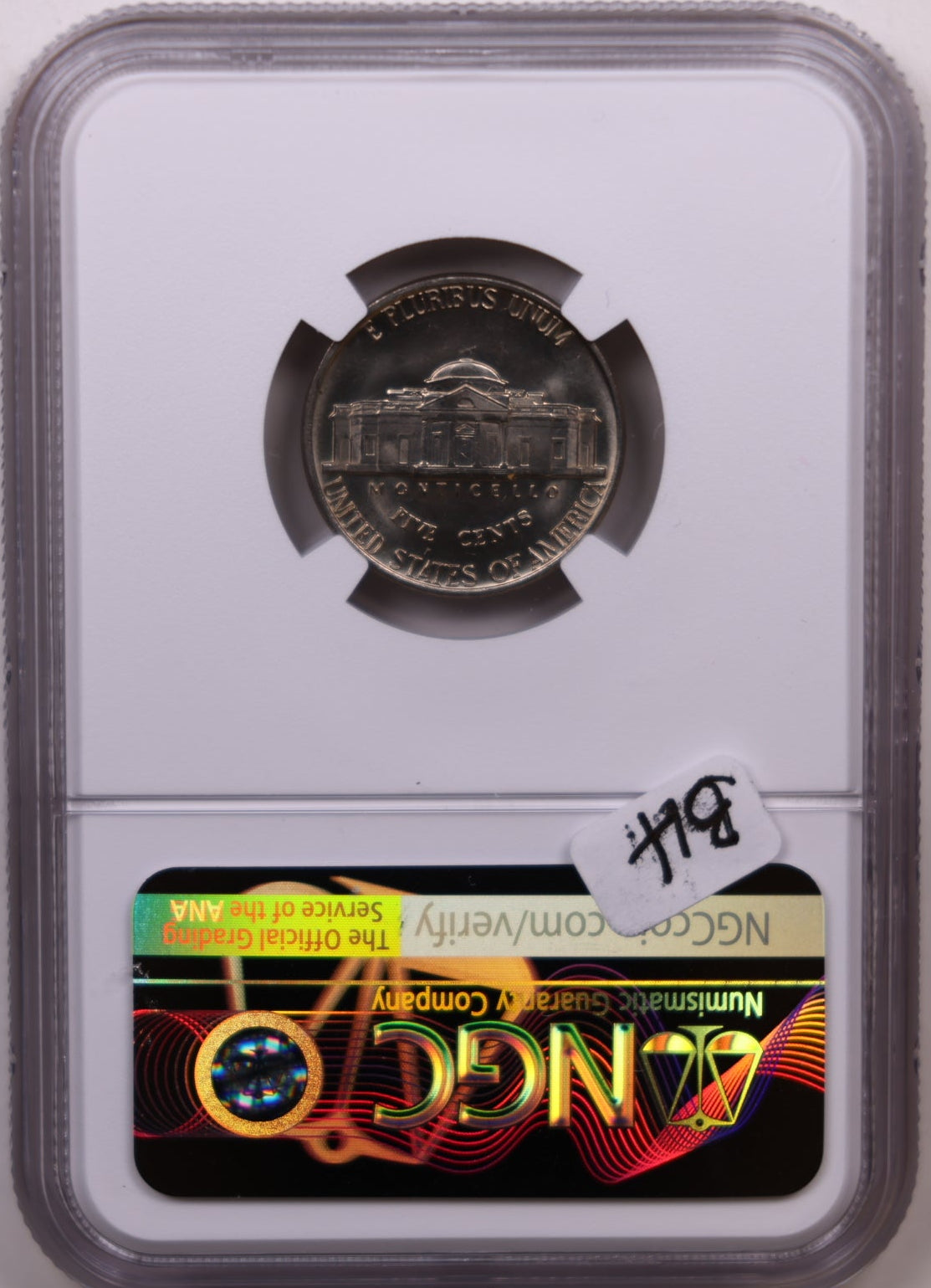 1978-D Jefferson Nickel, Certified NGC MS-66, Uncirculated Coin, Store #NL686