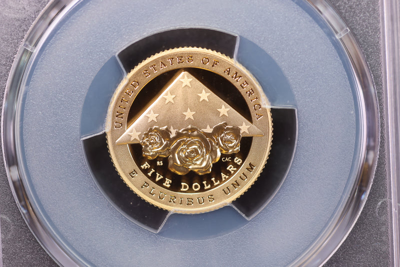 2021-W $5 Gold, National Law Enforcement Commemorative, PCGS PR-70, Store