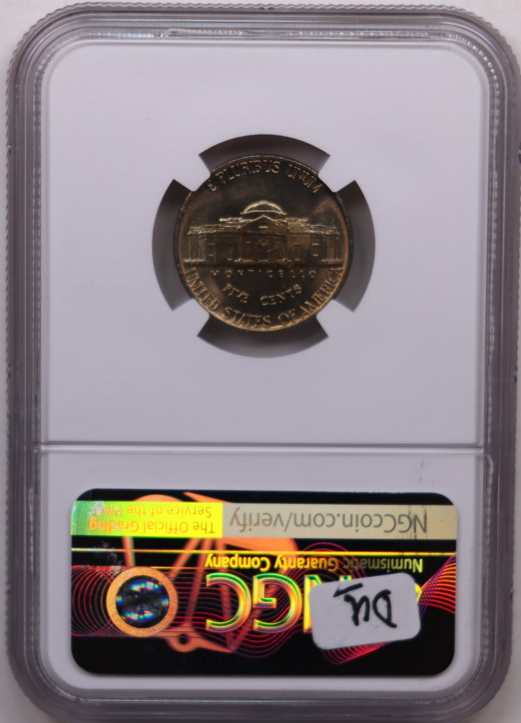 1979 Jefferson Nickel, Certified NGC MS-66, Uncirculated Coin, Store #NL830.