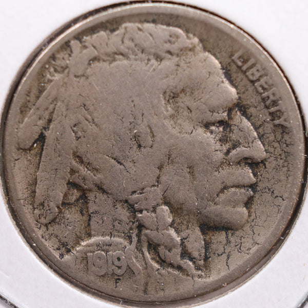 1919-D Buffalo Nickel, Very Good Circulated Coin, Store #NL428