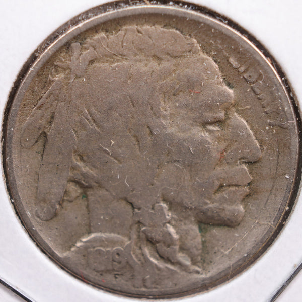 1919-D Buffalo Nickel, Very Good Circulated Coin, Store #NL429