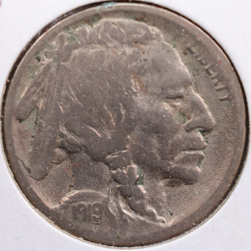 1919-S Buffalo Nickel, Very Good Circulated Coin, Store