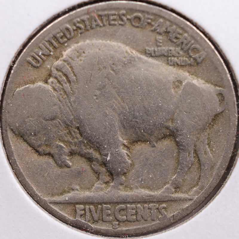 1919-S Buffalo Nickel, About Good Circulated Coin, Store