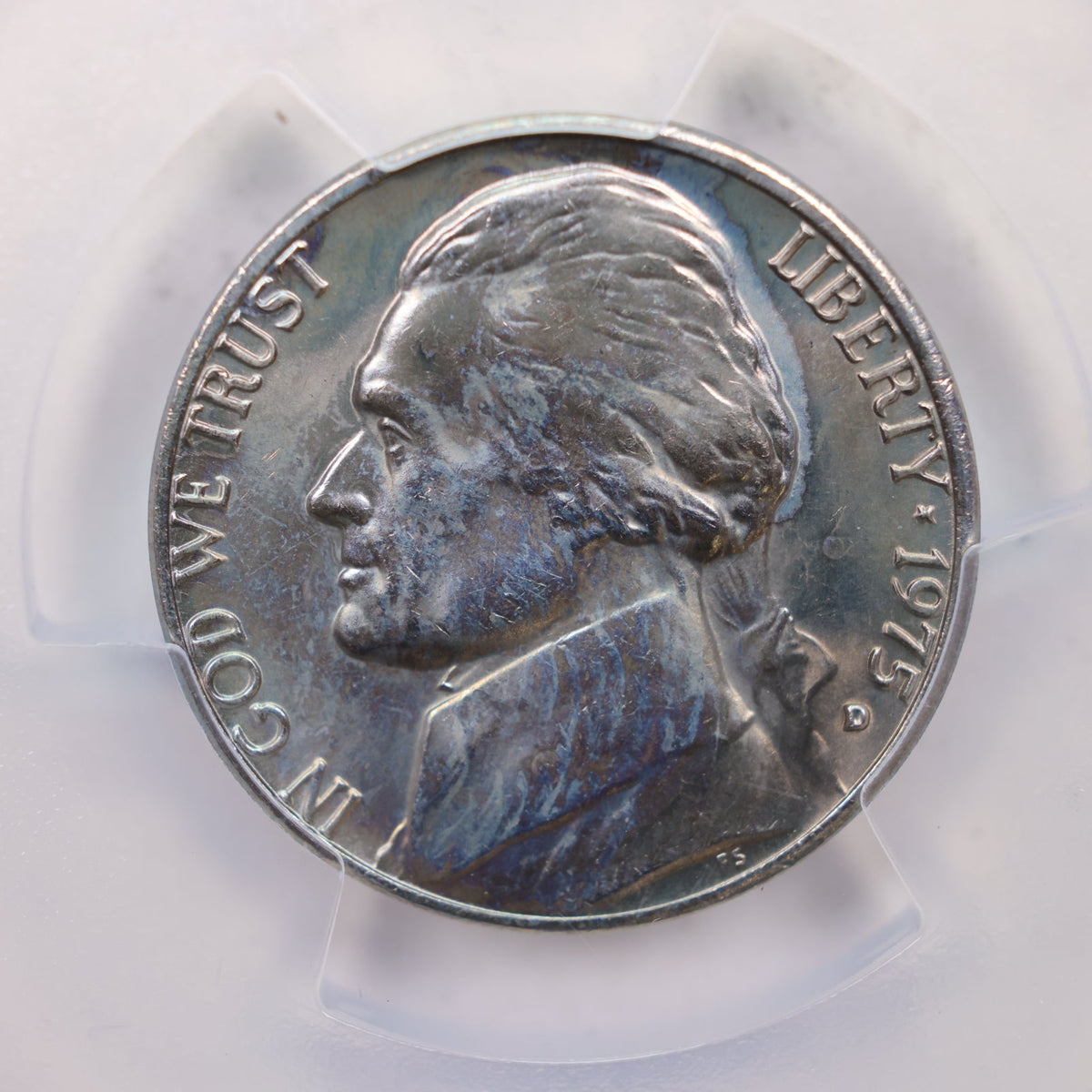 1975-D Jefferson Nickel, PCGS MS-65, Uncirculated Coin, Store #NL858.