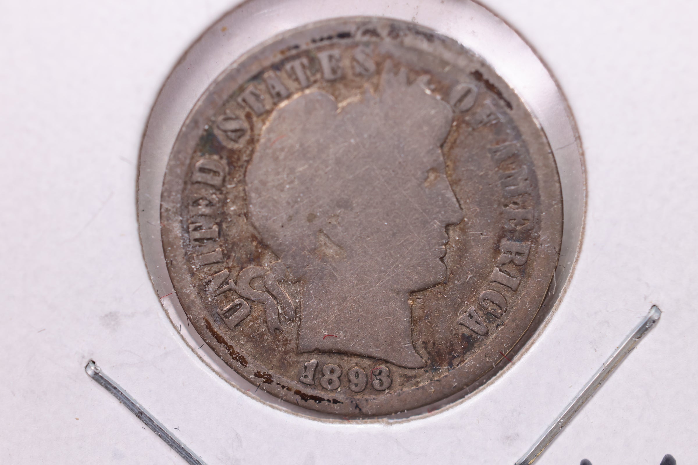 1893-O Barber Silver Dime., V.G., Store Sale #19213