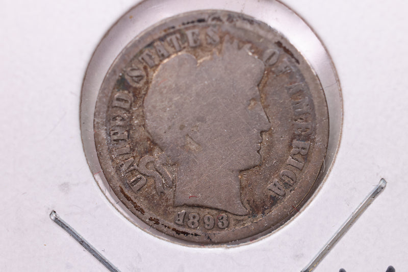 1893-O Barber Silver Dime., V.G., Store Sale