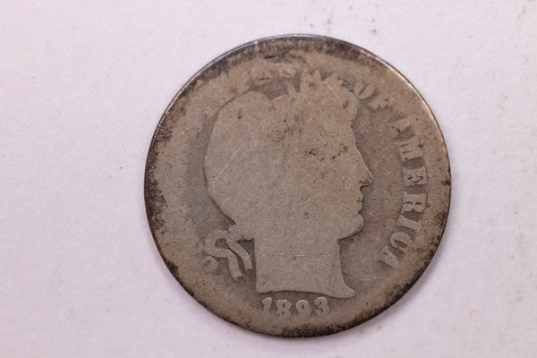 1893-O Barber Silver Dime., Fair., Store Sale #19214