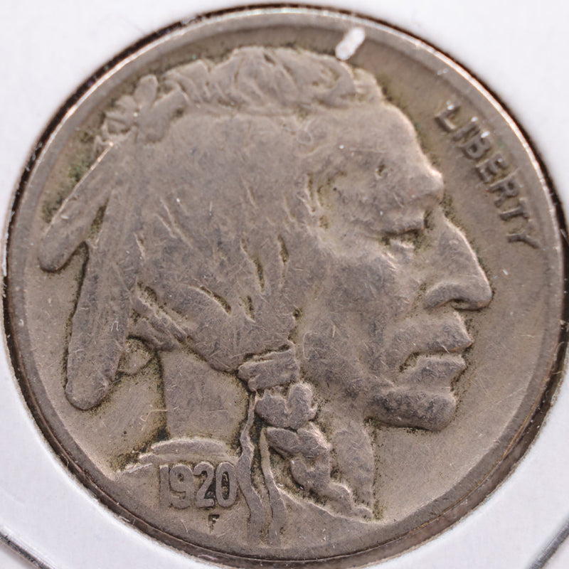 1920 Buffalo Nickel, Fine Circulated Coin, Store