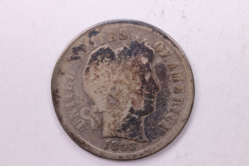1893-S Barber Silver Dime., Good., Store Sale