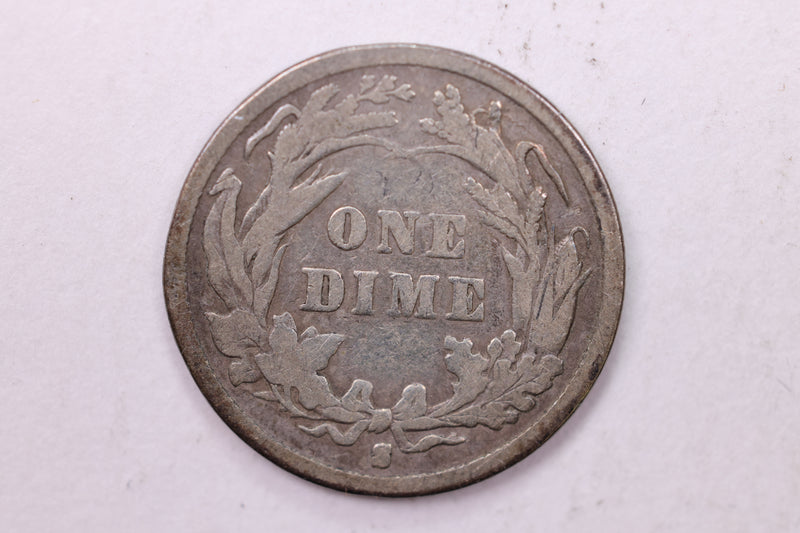1893-S Barber Silver Dime., Good., Store Sale