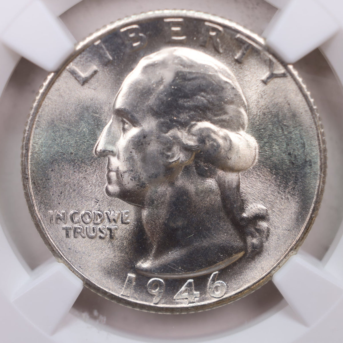 1946-S Washington Silver Quarter, NGC MS-66, Uncirculated, Store #QR1970.