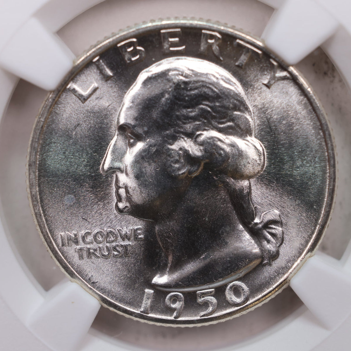 1950-D Washington Silver Quarter, NGC MS-66, Uncirculated, Store #QR1971.