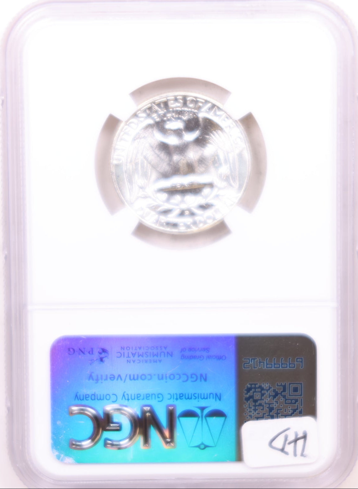 1950-D Washington Silver Quarter, NGC MS-66, Uncirculated, Store #QR1971.