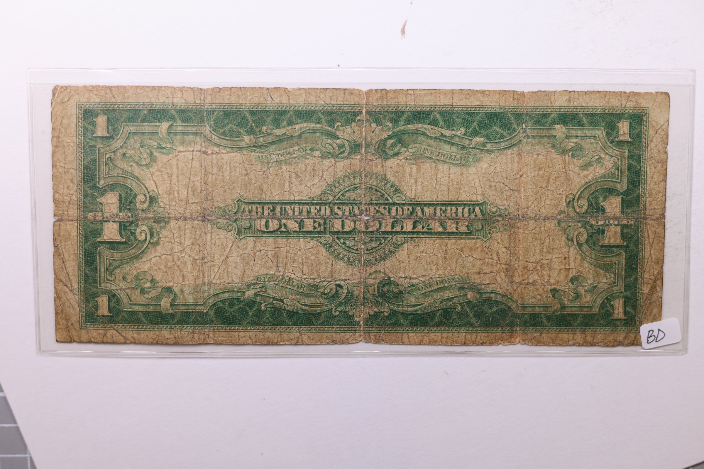 1923 $1 Silver Certificate., (Large)., "Horse Blanket"., Very Good., Store #LSC008