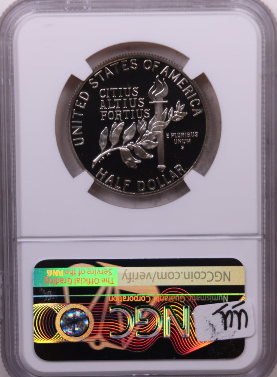 1992-S Olympics Clad Half Dollar, NGC PF-77, Proof Strike, Store GMC245.