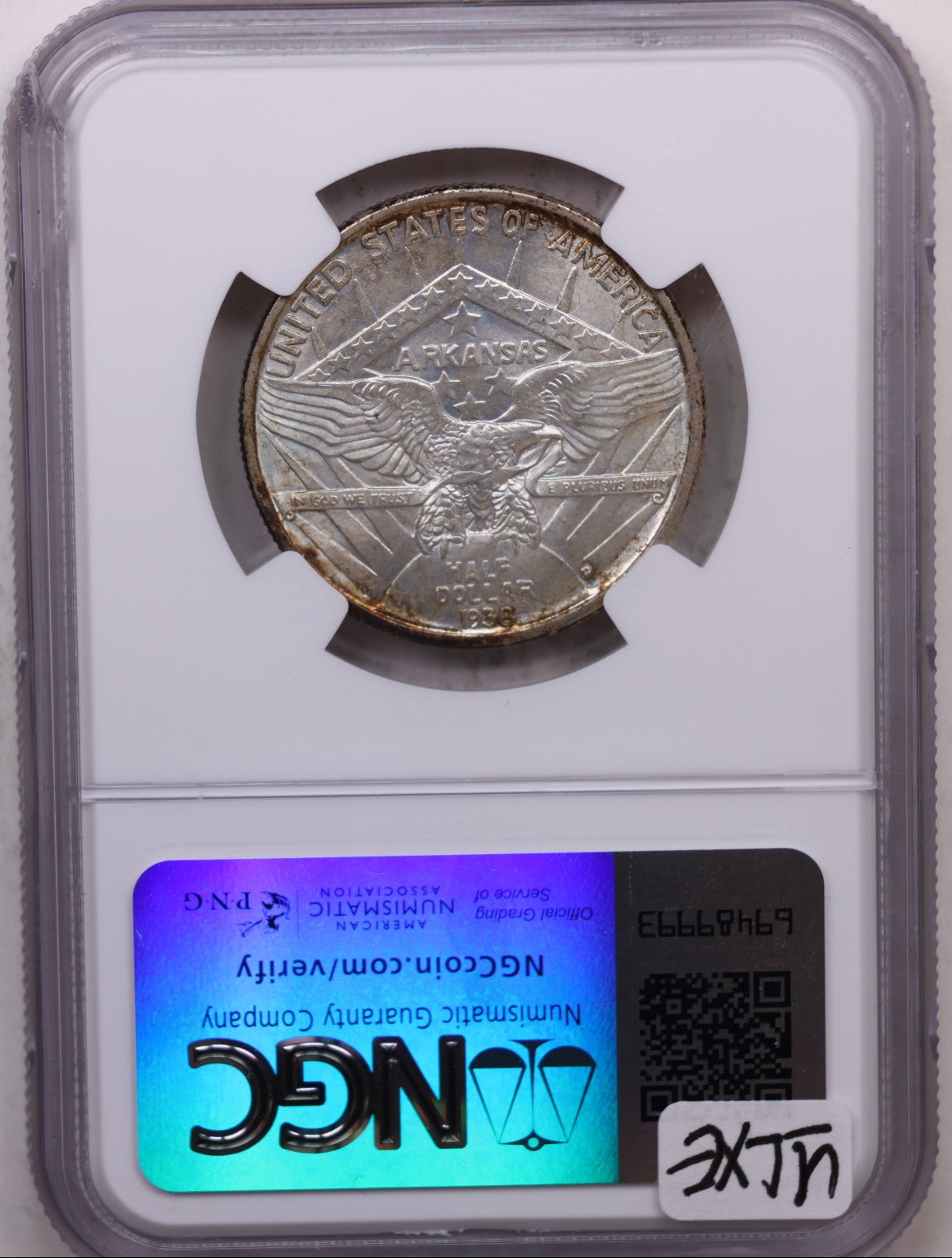1938-D Arkansas Commemorative Coin, NGC MS-67, Store Sale #EC010