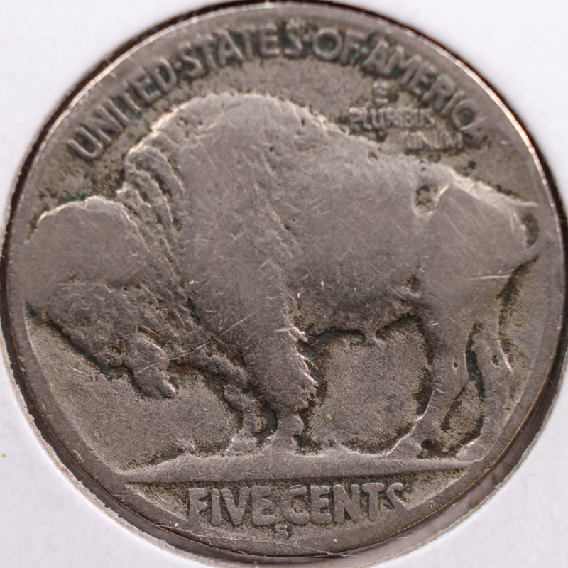 1920-S Buffalo Nickel, Very Good Circulated Coin, Store