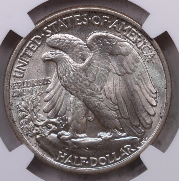 1938 Walking Liberty Silver Half Dollar, NGC Graded MS-63, Store #HR2063.