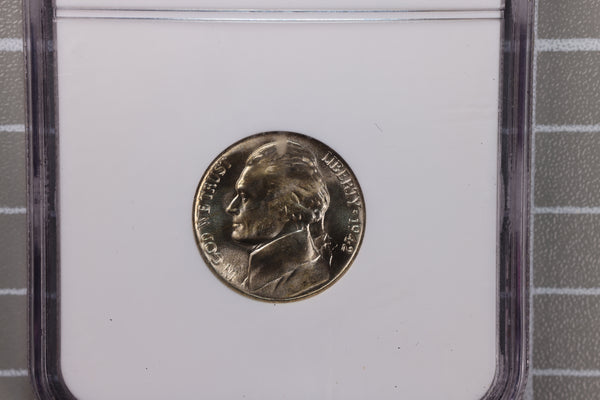 1942-P Silver Jefferson Nickel, NGC Certified MS-66. Store #23062301