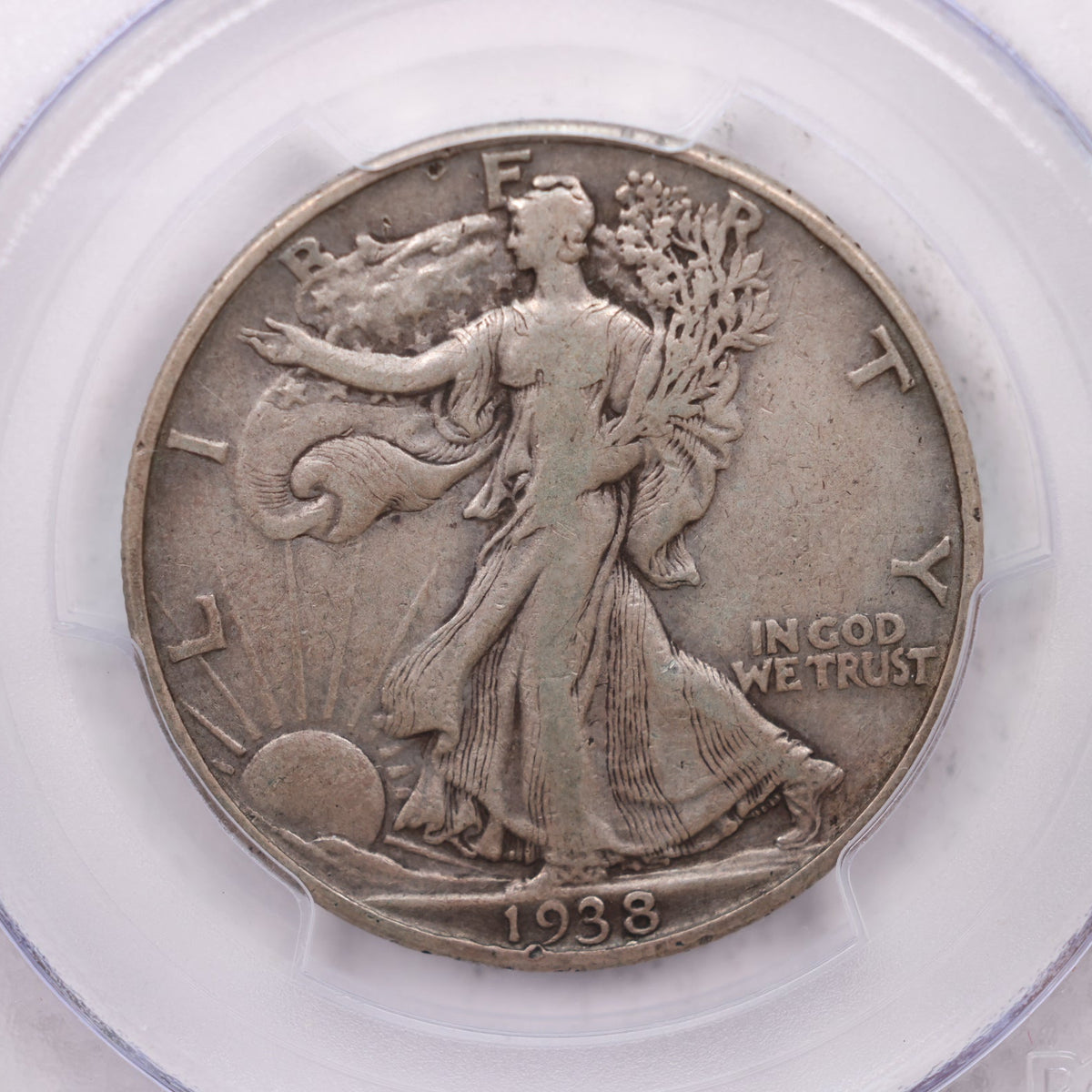 1938 Walking Liberty Silver Half Dollar, PCGS VF20, CAC Sticker, Store #HR2064.