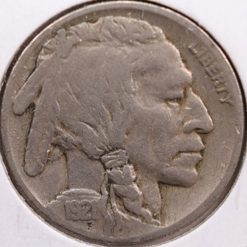 1921 Buffalo Nickel, Very Good Circulated Coin, Store