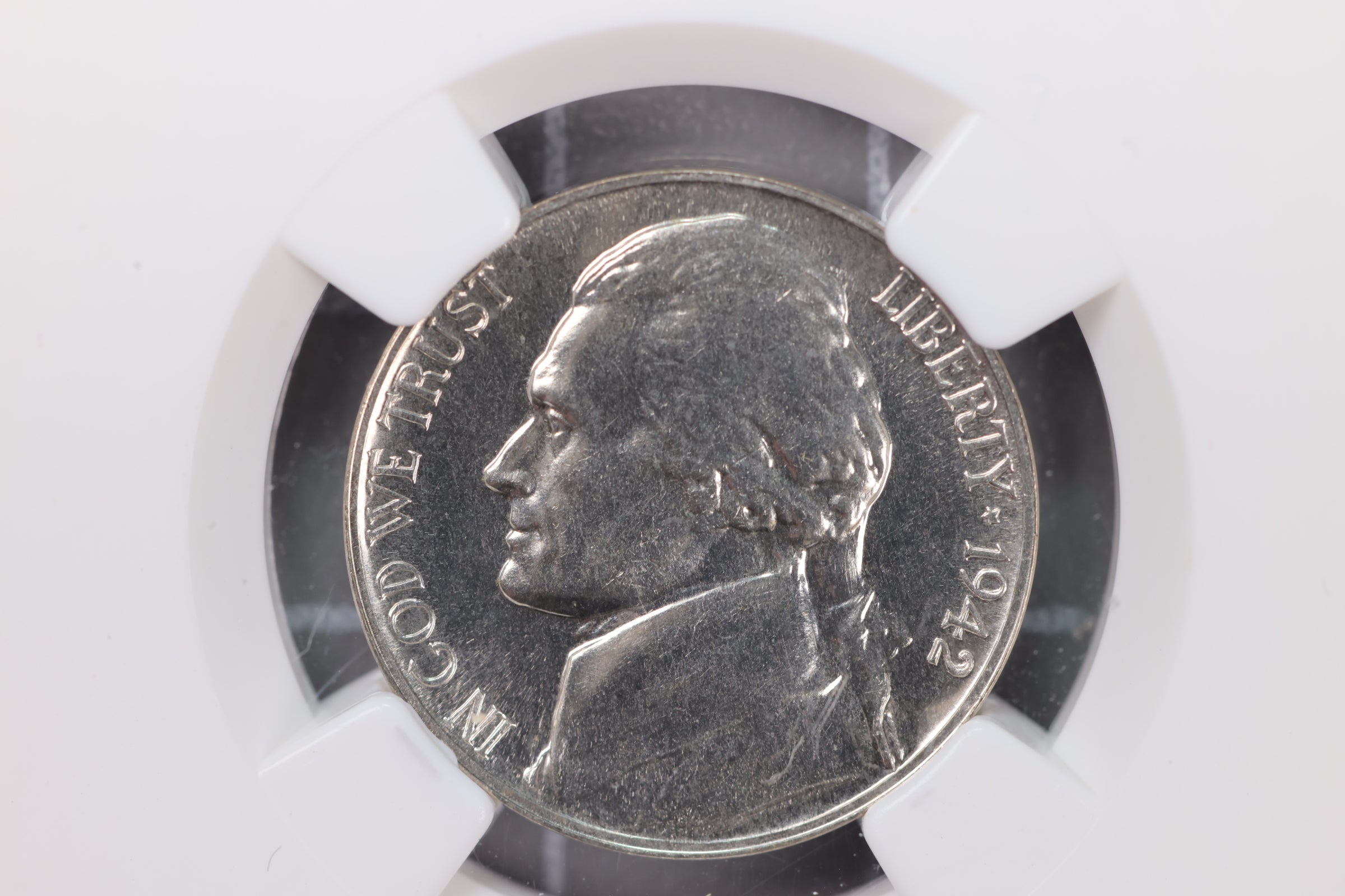 1942-P Silver Jefferson Nickel, NGC Certified MS-66. Store #23062301