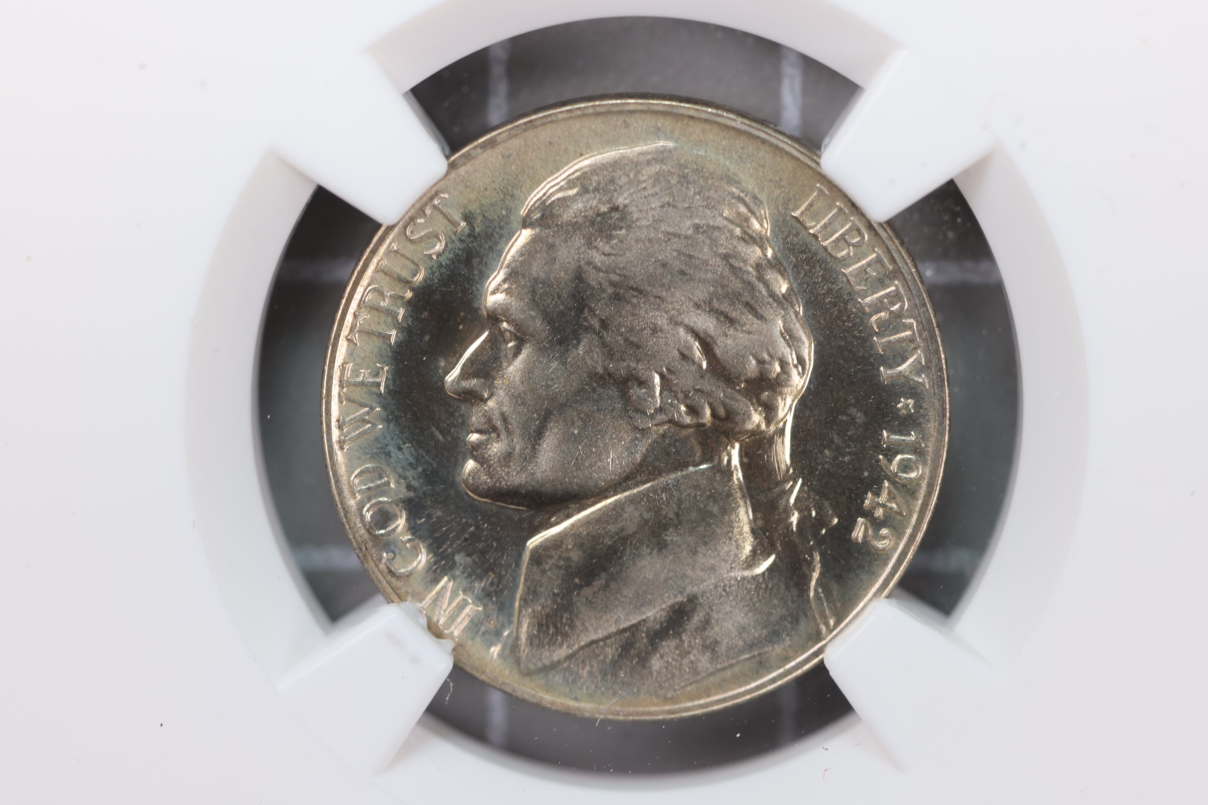 1942-P Silver Jefferson Nickel, NGC Certified MS-66. Store #23062301