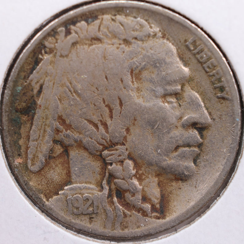 1921 Buffalo Nickel, Fine Circulated Coin, Store