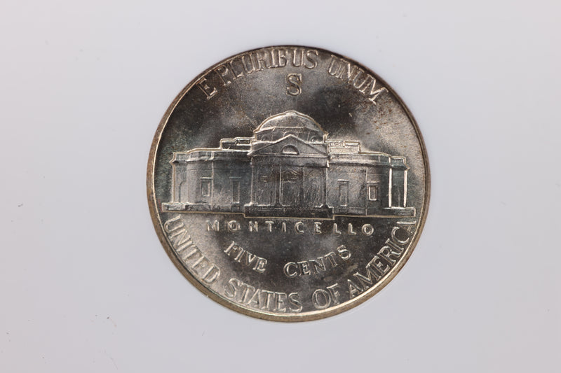 1942-S Silver Jefferson Nickel, NGC Certified MS-66. Store