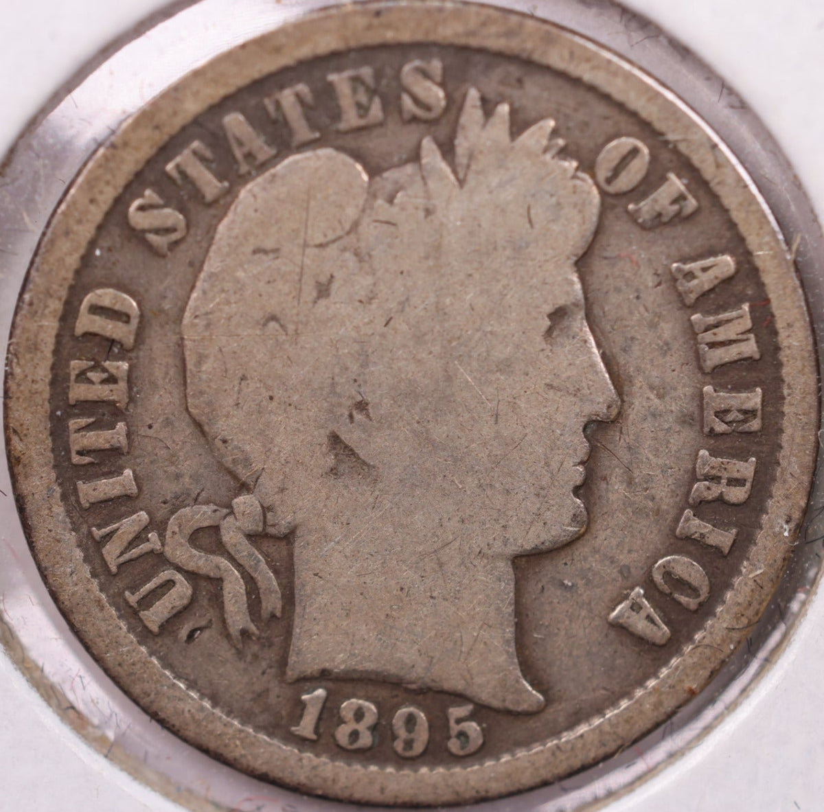 1895-S Barber Dime, Good Circulated Coin, Store #DE817