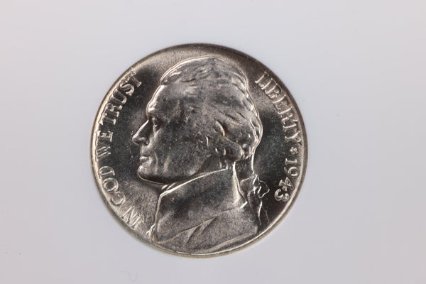 1943-P Silver Jefferson Nickel, NGC Certified MS-66. Store #23062304
