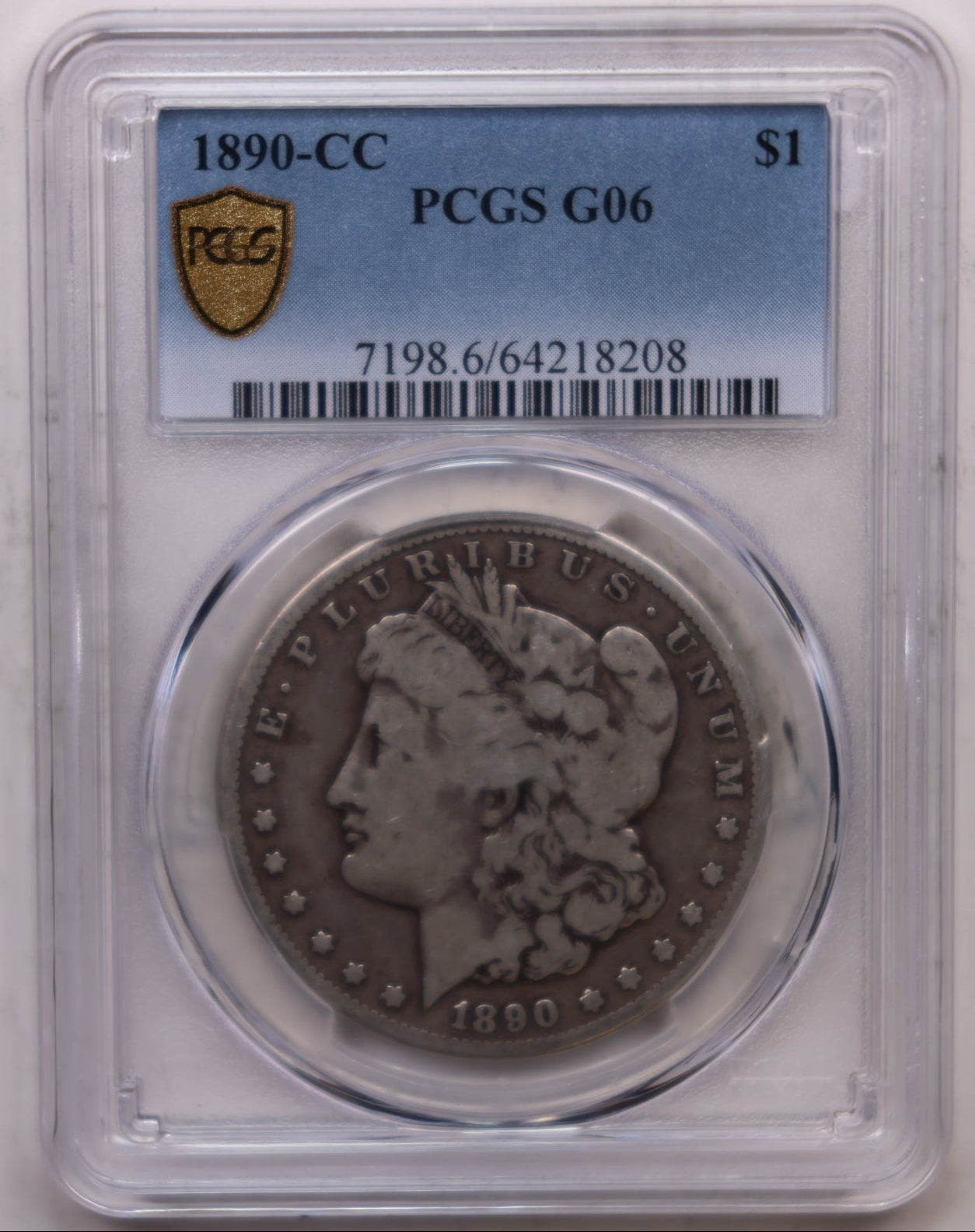 1890-CC Morgan Silver Dollar, Nice Eye Appeal, PCGS G-06, Store #DR061.