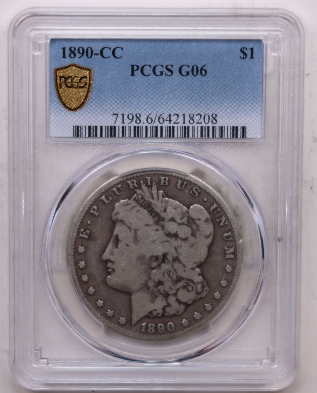 1890-CC Morgan Silver Dollar, Nice Eye Appeal, PCGS G-06, Store #DR061.