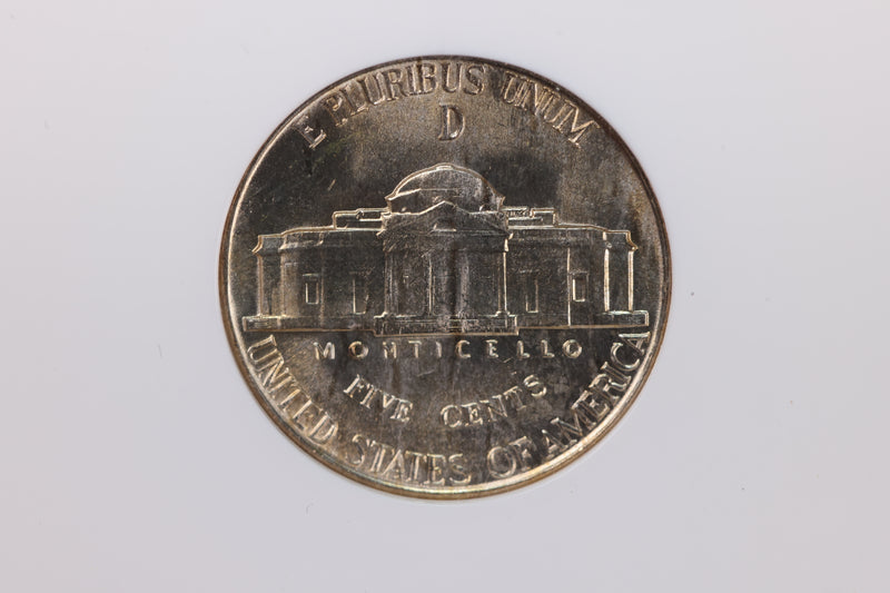 1943-D Silver Jefferson Nickel, NGC Certified MS-66. Store