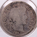 1895-S Barber Silver Dime, About Good Circulated Coin, Store