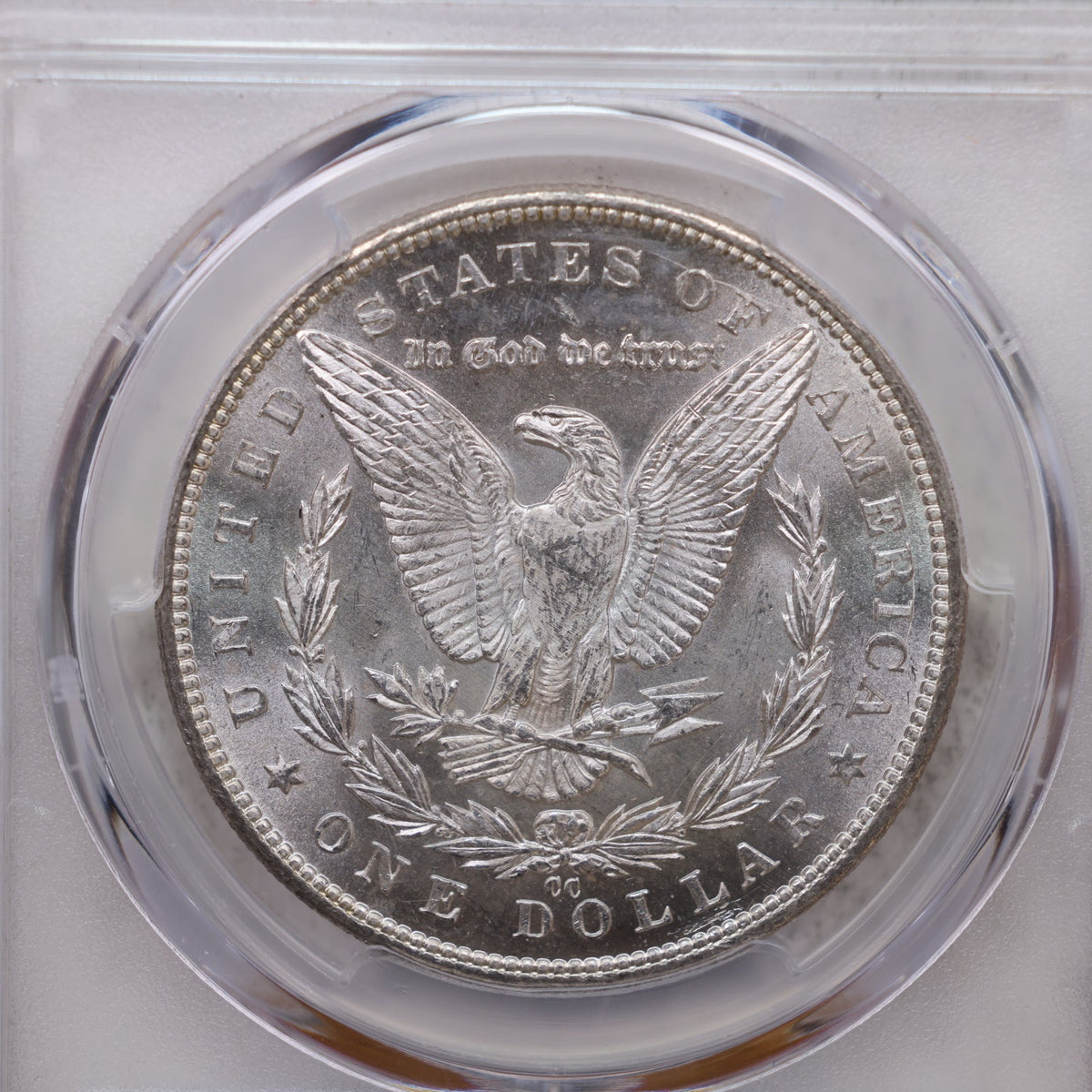 1890-CC Morgan Silver Dollar, Uncirculated Coin, PCGS MS-62, Store #DR062.
