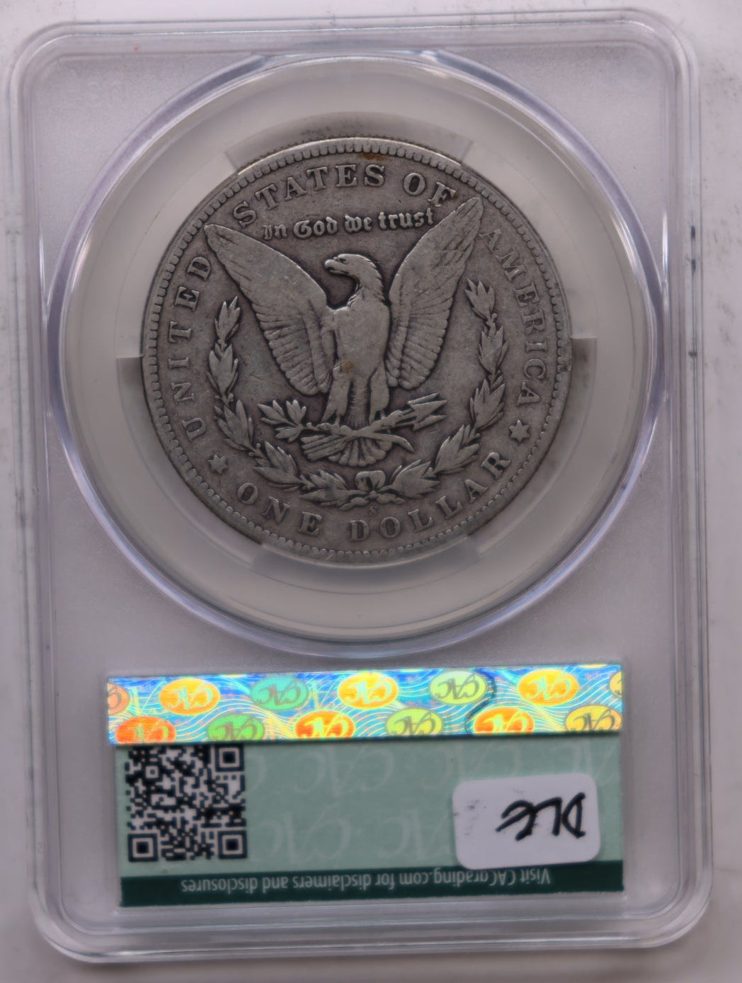 1895-S Morgan Silver Dollar, CAC Graded VG-10, Circulated, Store #DR064.