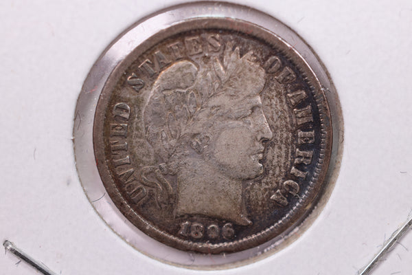 1896 Barber Silver Dime., V.F+., Store Sale #19265