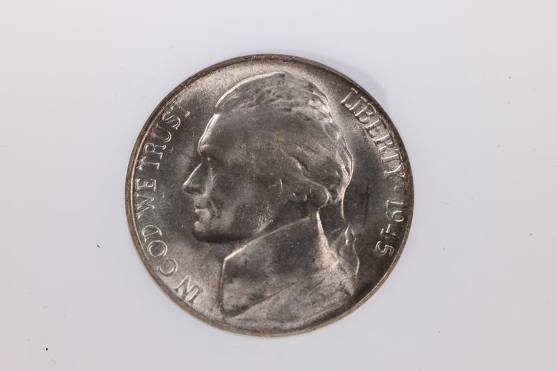 1945-S Silver Jefferson Nickel, NGC Certified MS-66. Store