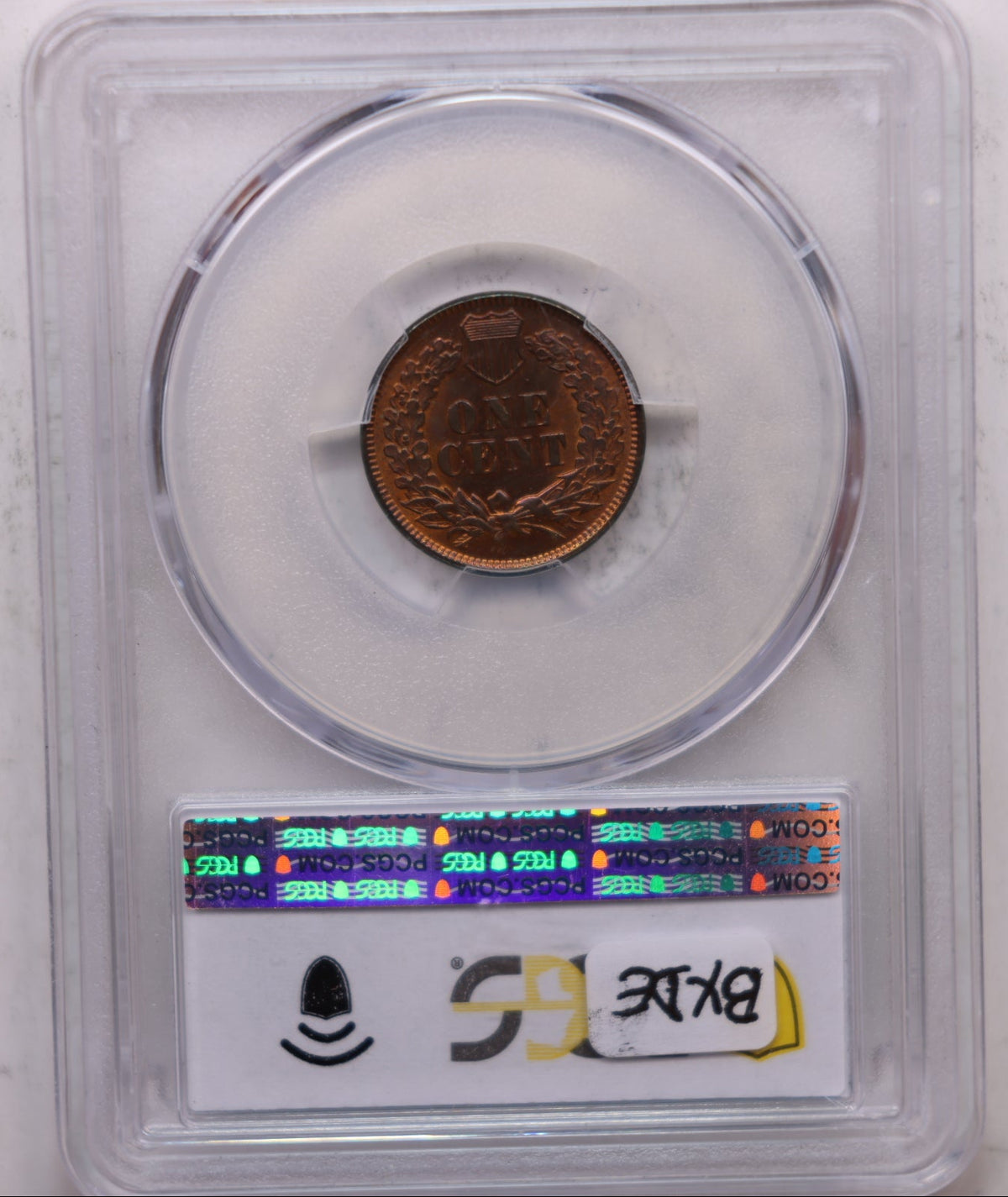 1873 Indian Head Cents, Open-3, PCGS MS64 R/B, CAC Sticker, Store #CT1674