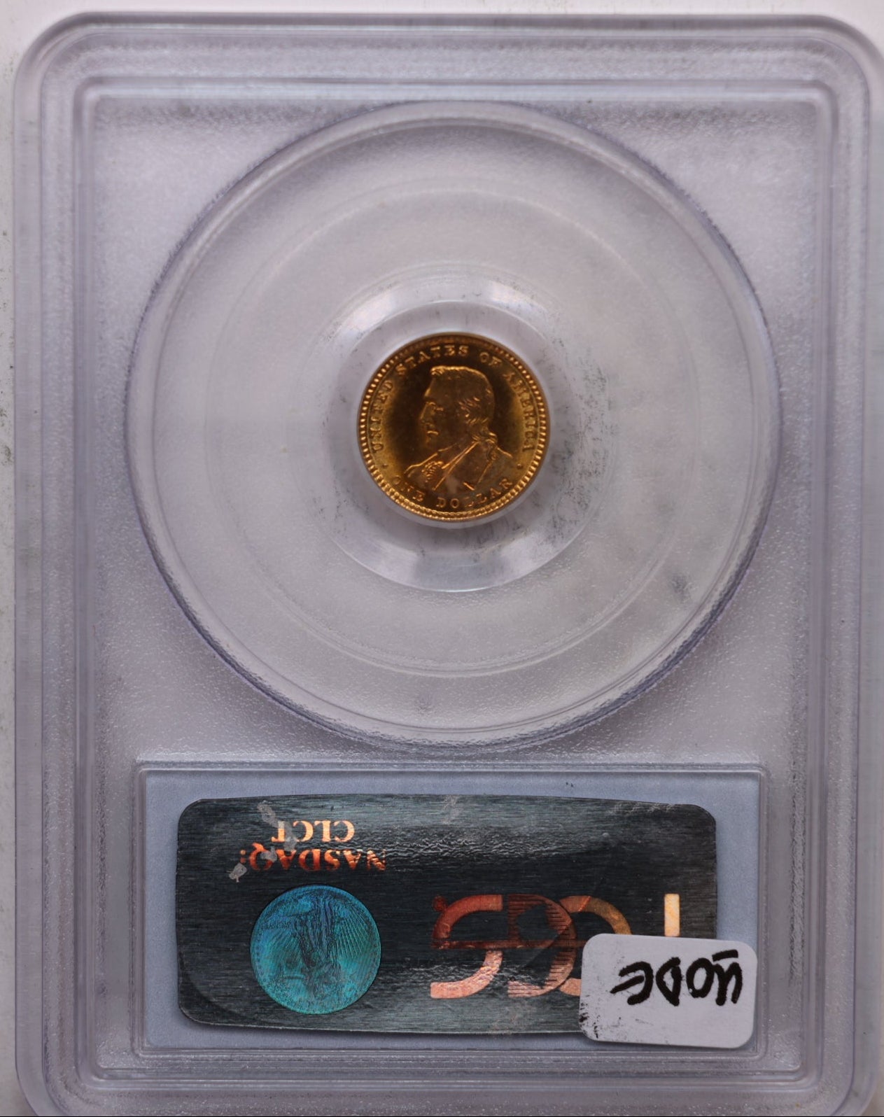 1904 $1 Gold Lewis and Clark One Dollar Commemorative, PCGS MS65, #GEC009.