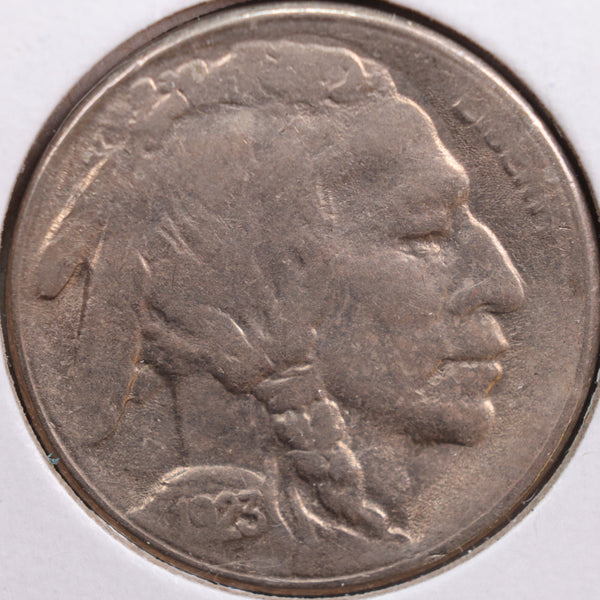 1923-S Buffalo Nickel, Very Fine+ Circulated Coin, Store #NL504