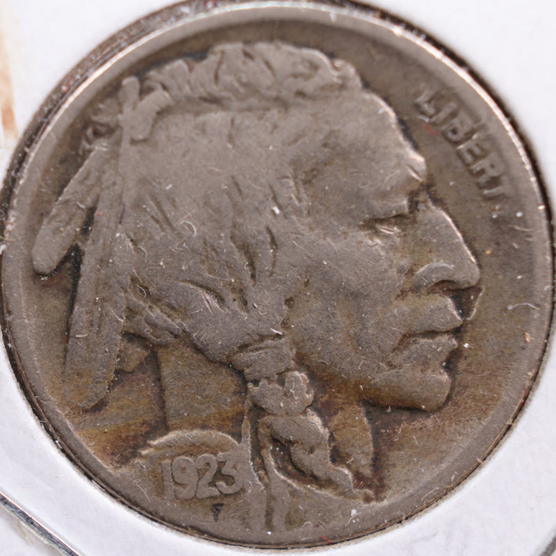 1923-S Buffalo Nickel, Very Good+ Circulated Coin, Store