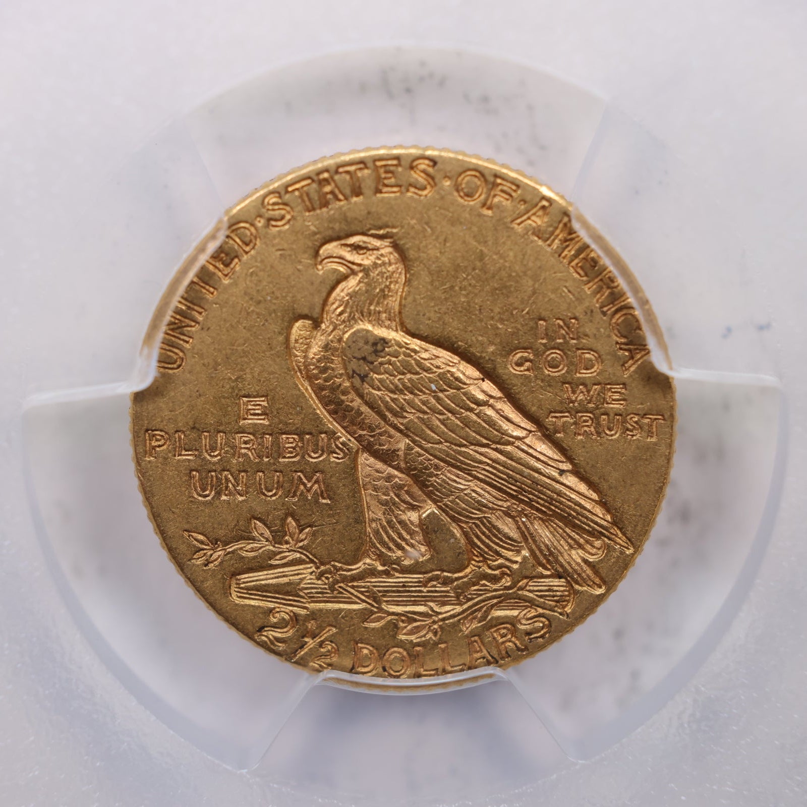 1912 $2.50 Gold Indian, Quarter Eagle, PCGS AU-55, STORE #G007.