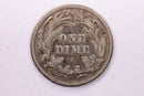 1897 Barber Silver Dime., V.G., Store Sale