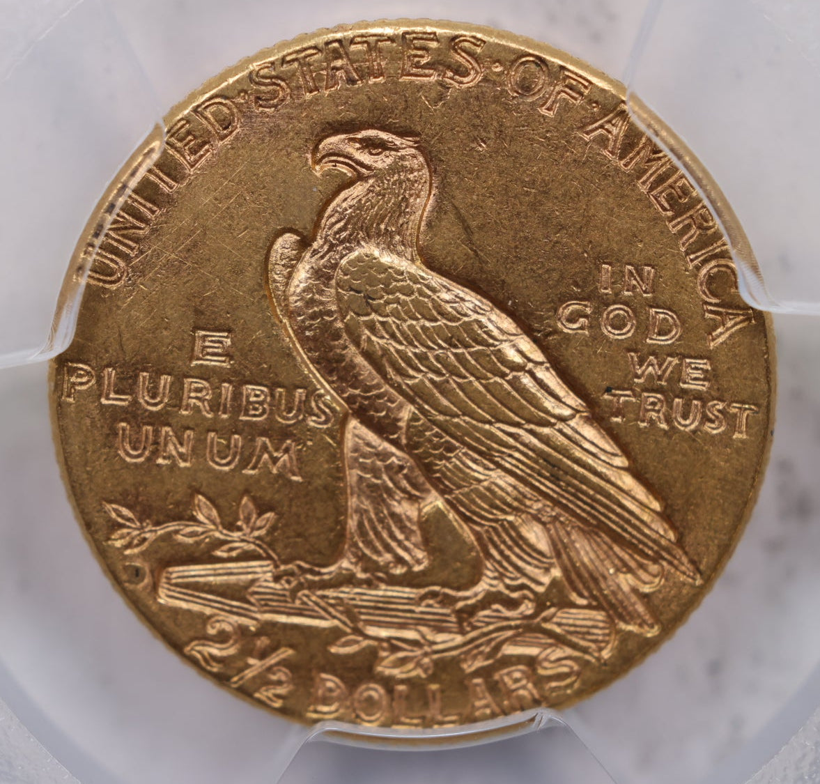 1925-D $2.50 Gold Indian, Quarter Eagle, PCGS AU-58, STORE #G008.