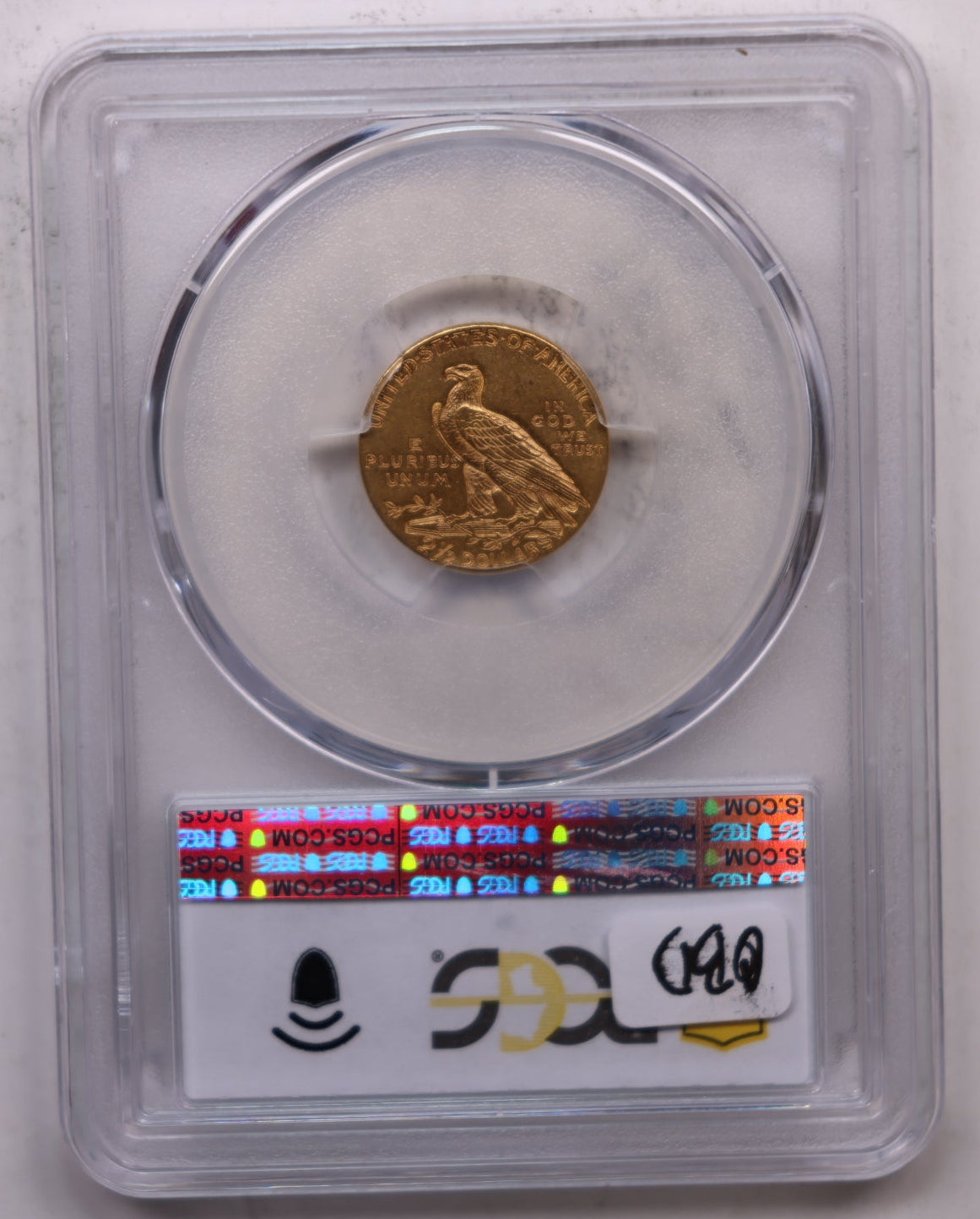 1911 $2.50 Gold Indian, Quarter Eagle, PCGS AU-55, STORE #G009.