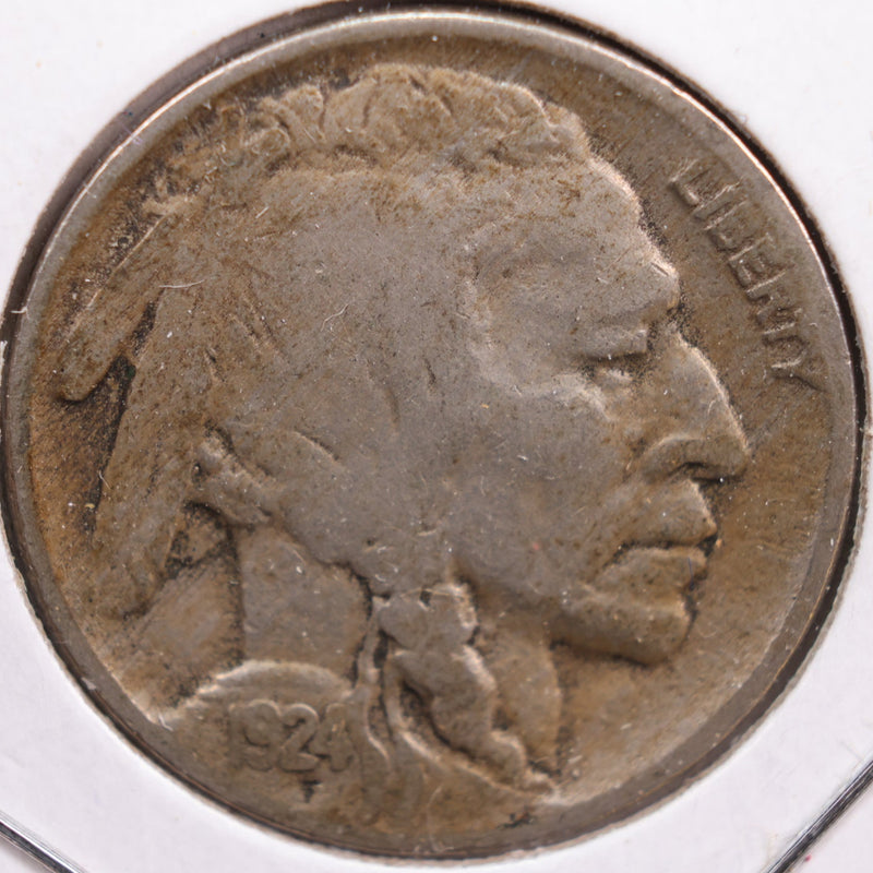 1924 Buffalo Nickel, Very Good Circulated Coin, Store